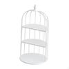 Bird Cage Cake Dessert Stand Cupcake with Decorative Iron Birdcage Shape And Sturdy Rack