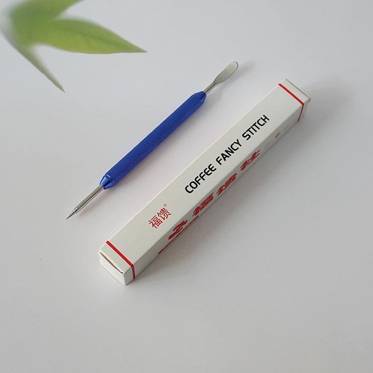 Stainless Steel Latte Art Carving Needle with Ebony Handle
