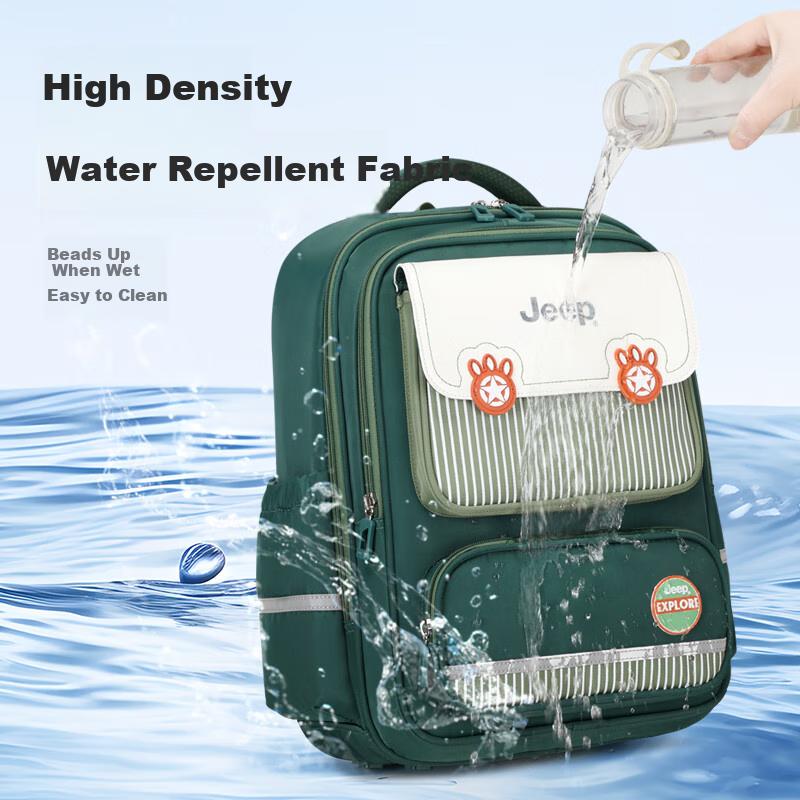 Jeep Children's Backpack for Primary School Students Grades 1-4, Ergonomic Spine Protection, Lightweight