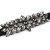 Large-Grain Crystal Stretch Waist Belt Rhinestone Waist Cincher Elastic Waist Belt  Wedding