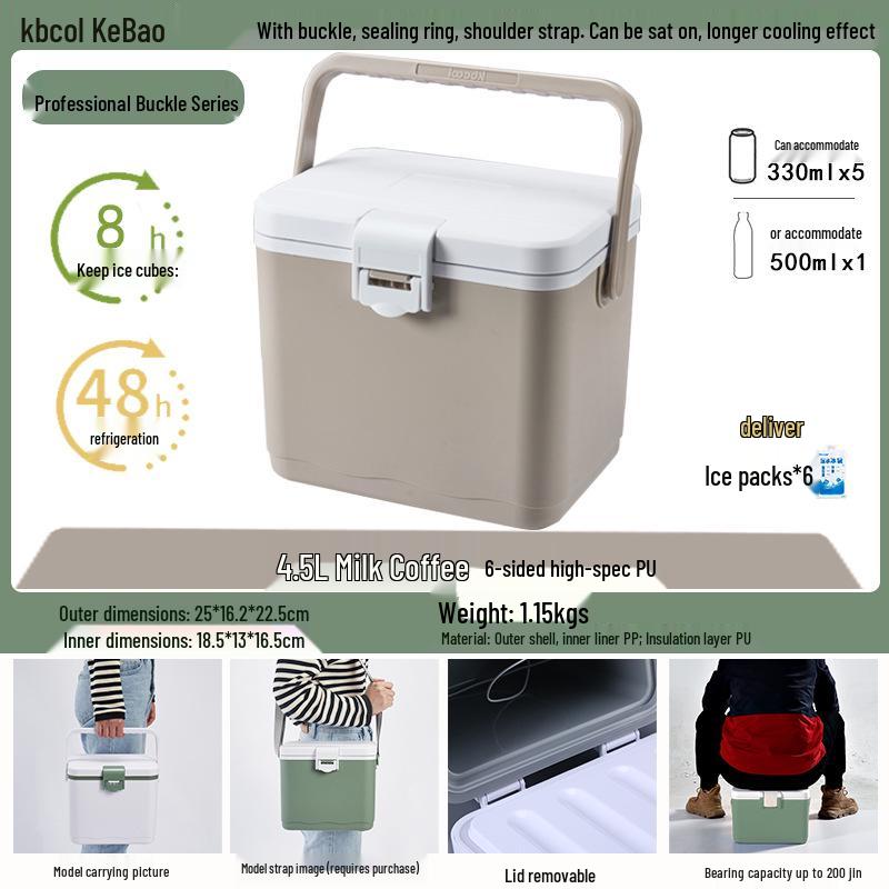 Kebao KBCool Insulated Ice Box Cooler for Camping, Ice Cream, Breast Milk & Fishing