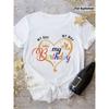 Birthday Letter Print Crew Neck T-Shirt, Casual Short Sleeve T-Shirt for Spring & Summer, Women's Clothing