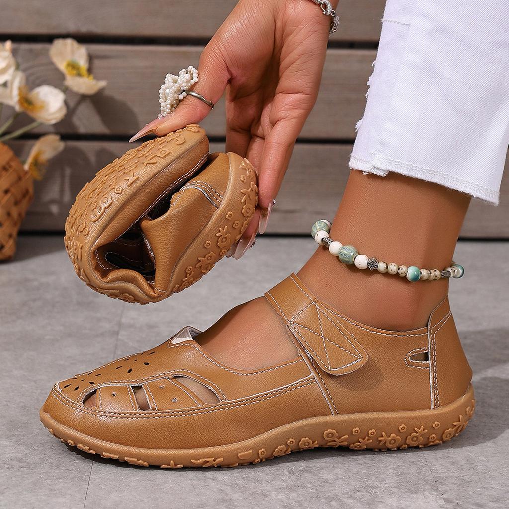 Дихаючі М'які Підошви Комфорт Сандалії Жіночі Мода Ажурні Балетки Жіночі Легкі Нековзкі Повсякденні Римські Шльопанці