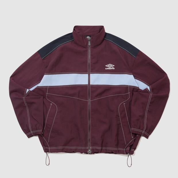 Umbro Crispy Taslan Long Sleeve Windbreaker Jacket Wine Ur224Cjk59 (B Type)