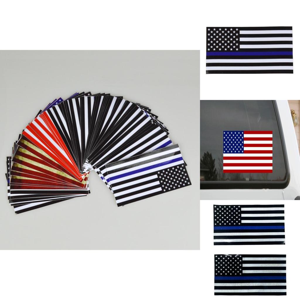 Us Flag Car Sticker Pvc Reflective Decal For Vehicle Decor And Customization
