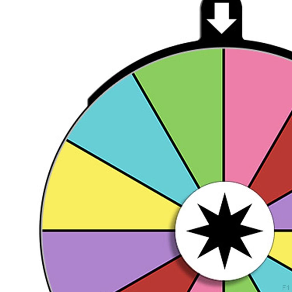 Color Rotating Wheel Drinking Game for Adults Editable Reusable with Stand Roulette Fortune