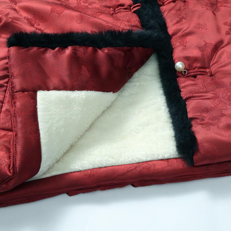 Fashionable Winter Short Cotton Jacket for Mothers 2025: Stylish Mid-Aged and Elderly Women's Plus Velvet Warm Clothing