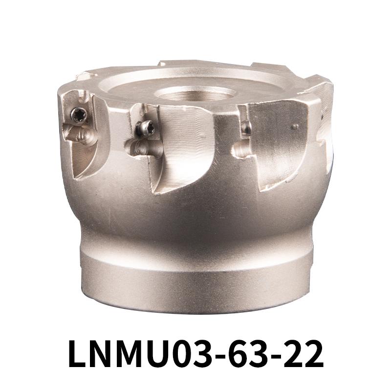LNMU03 40/50/63/80/100mm fast feed milling cutter head turning tool holder for LNMU0303ZER double-sided fast feed milling insert