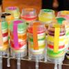 30 Pezzi Spingitori per Torte Frutta Pops Stampini Portastampi Crema Creativi su Tubi in PP Plastica Contenitori Ghiaccio Trasparenti