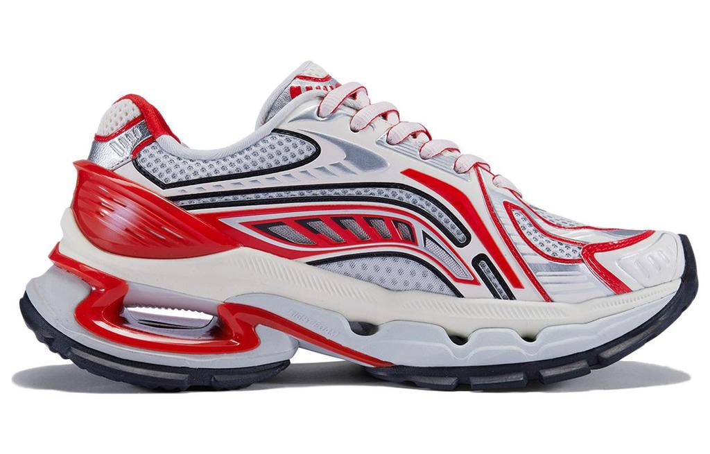 Li Ning Furious Rider BOW Slip Resistant Abrasion Resistant Low top Casual Shoes Men's Red White AZGT067-3