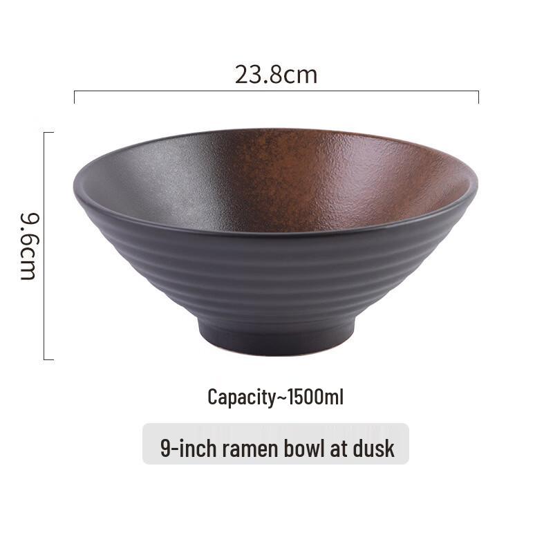 9-inch Japanese Ceramic Ramen Bowl