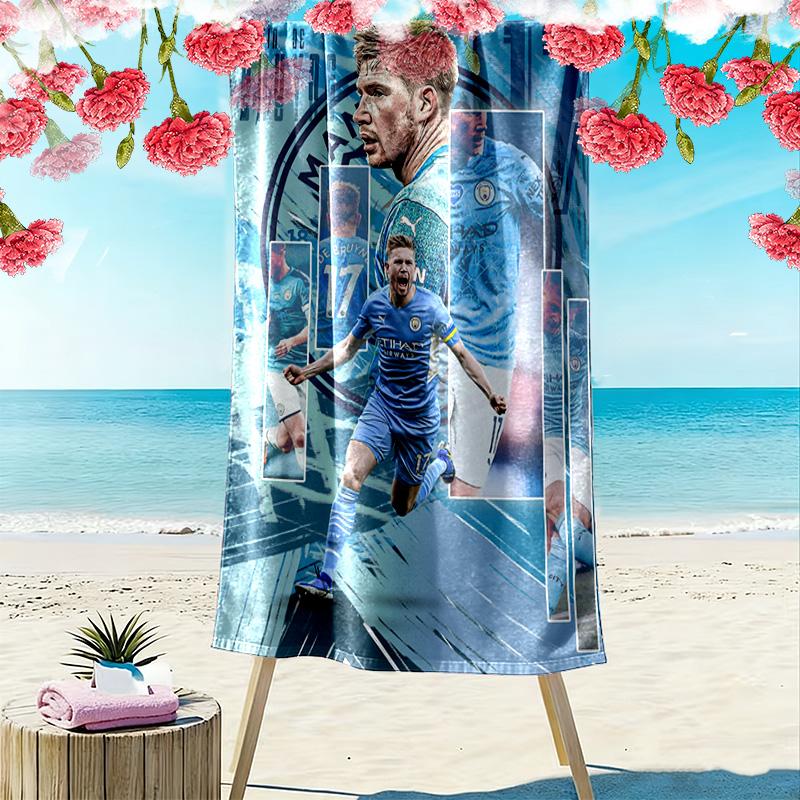 Kevin De Bruyne Manchester City'S Star Player Beach Towel Outdoor Camping Portable For Travel Seaside Quickdrying Swim Towel Swim Beach Towel