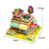 3D House Puzzle for Girls, Child Aged 6-12, Paper Cardboard Mini Craft , Creative DIY