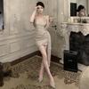 2025 Fashion New Women's Clothing High-end Fashion Sequins Irregular Dress Dress Trend