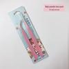 1.5mm High-Precision Stainless Steel Tweezers, Colorful Cartoon Design for DIY Journals