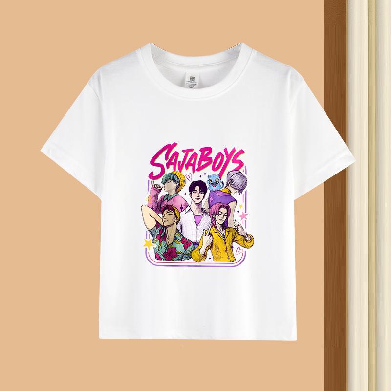T-Shirts Girls Children's Women's Comfortable Cartoon Printed T-shirt Pure Cotton Short Sleeves Soft