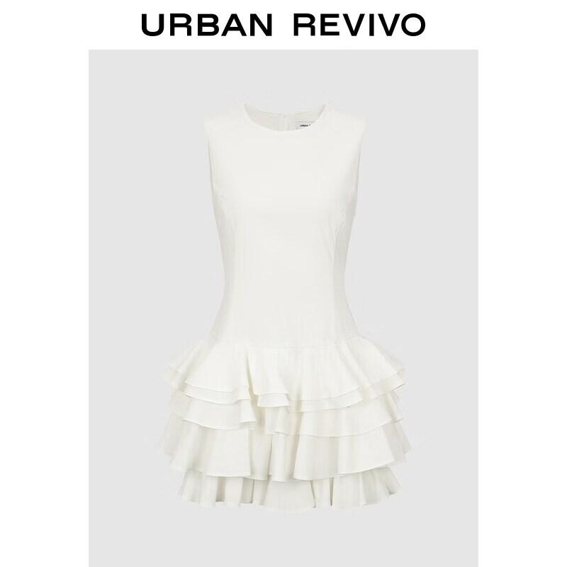 UR2026 Urban Multi-layer Hem Sleeveless Dress XS