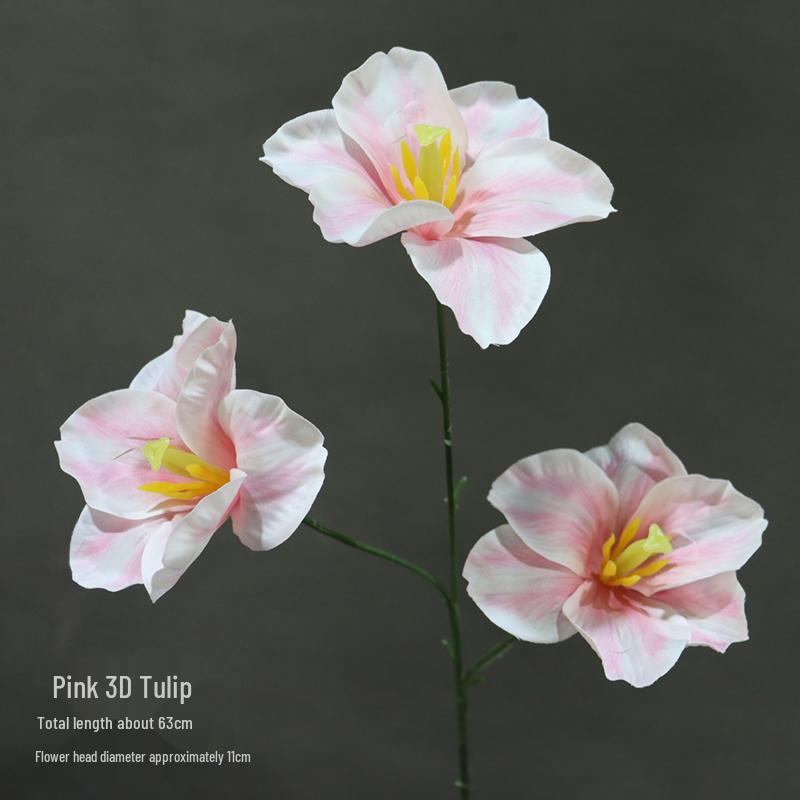 3D Flip Silk Tulip Wedding Decoration & Floral Art Background