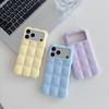 Applicable to iPhone18ProMax mobile phone case, cloud soft case, anti-drop Apple 17 square plaid creative protective case