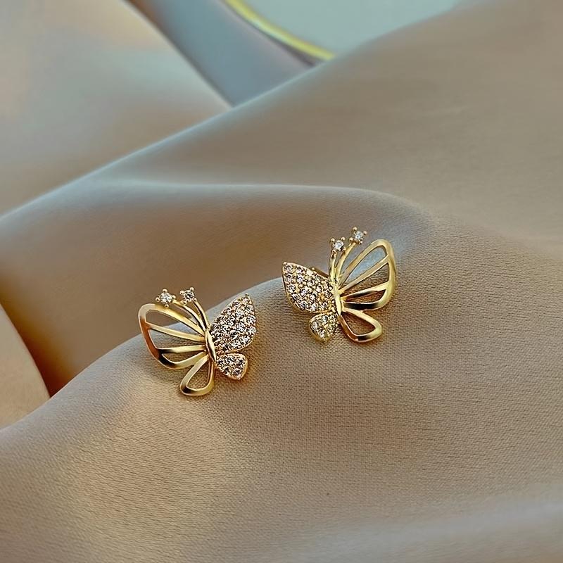 Simple Butterfly Earrings - Fashionable Studs for Women, Cute Daily & Party Jewelry, Trendy Accessories Gift for Her