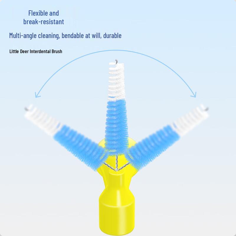 Deer Mum Classic L-Shaped Interdental Brush - 40 Count