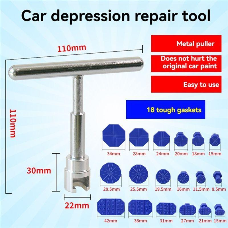A76I-Car Dent Puller Tools Dent Mechanical Sheet Metal Slide Suction Cup Complete Kit For Automotive Body Hail Dent Repair