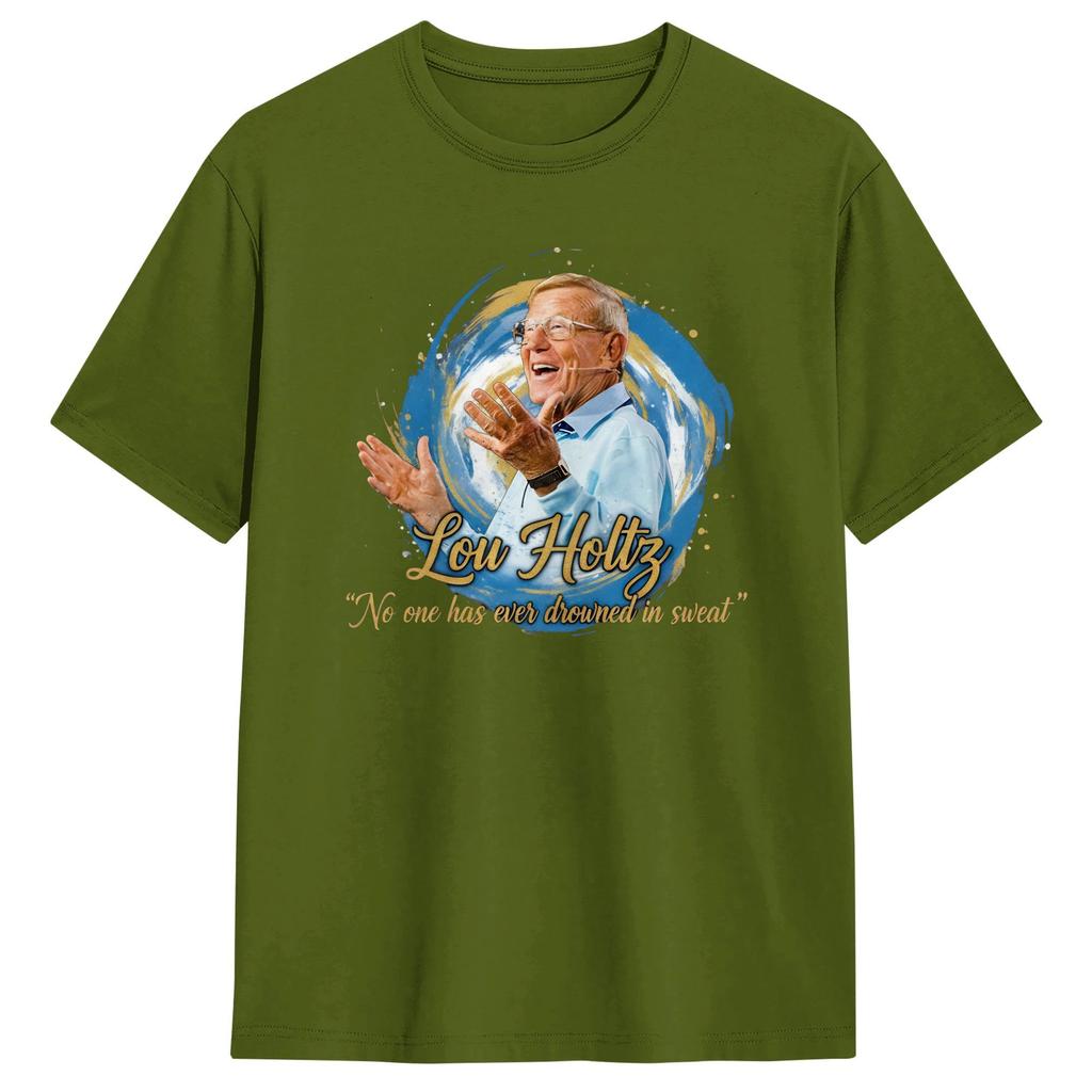 Lou Holtz Lovers TShirt Summer 100 Cotton TShirts For Adult Hip Hop Casual Tee Shirt Short Sleeve Streetwear Top Tees