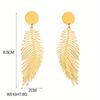 Elegant And Beautiful Feather Decorative Stainless Steel Earrings Jewelry Is Perfect For Daily Dressing And Matching Gifts