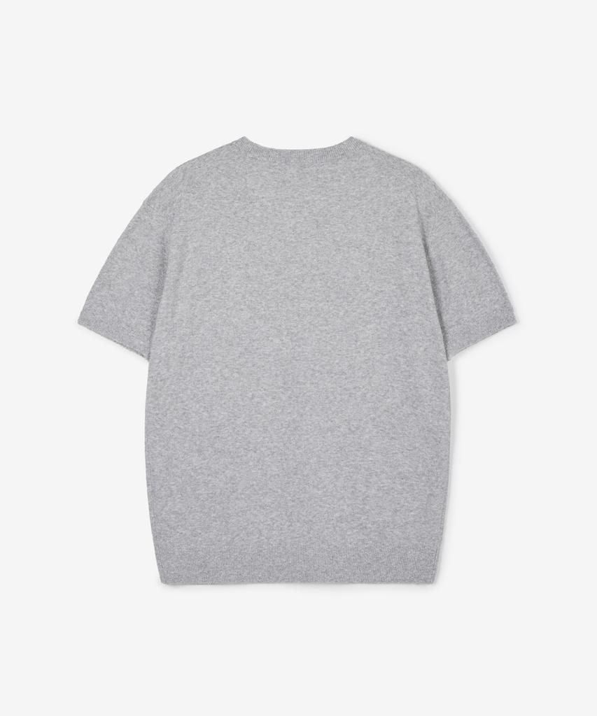Tienjiti W Terry Crewneck Knit (Melange Gray) Tnsw6E203G2