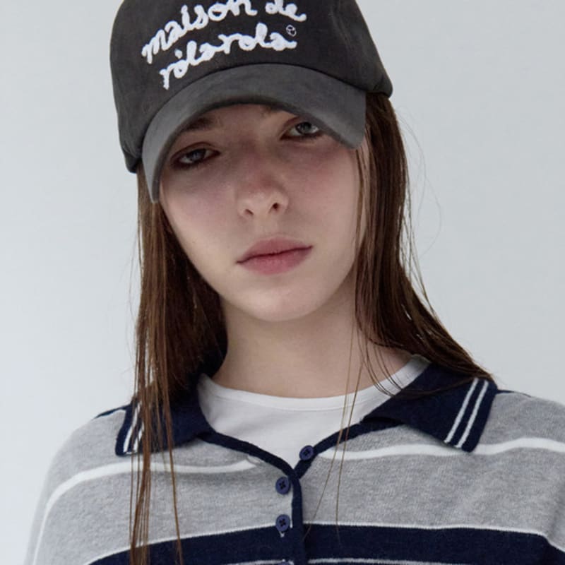 

ROLAROLA MAISON DE ROLA EMBROIDERY cap CHARCOAL GRAY CHARCOAL GRAY_FREE