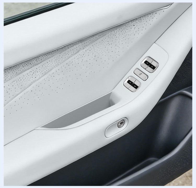 Silicone Mat Accessories for XPeng P7+ Models: Door Handle Storage, Window Lifter, Button Frame.
