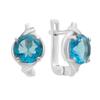 Silver Earrings with Natural Topaz (2193746)