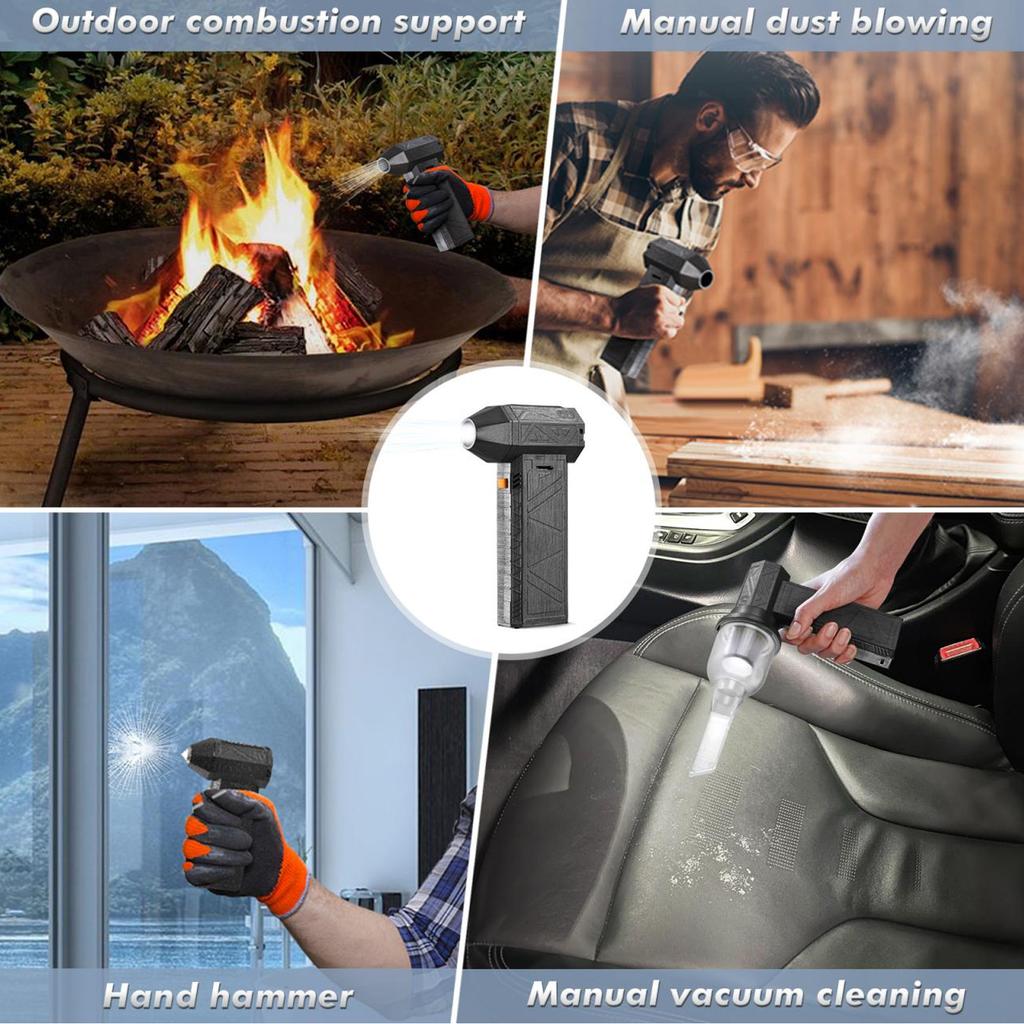 Jet Fan Mini Blower High Speed 200000RPM Portable Rechargeable Multi Purpose Stepless Type C Fast Charging