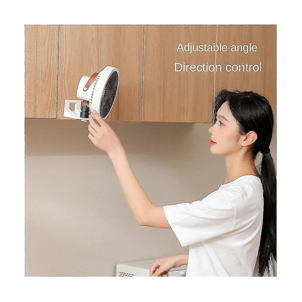 Household Wall-Mounted Small Fan Charging Multi-Functional Rechargeable Fan Portable Shaking Electr