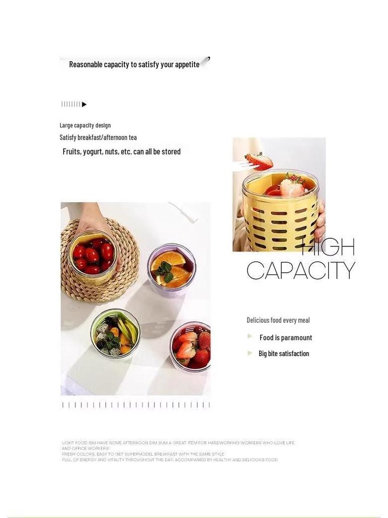 Portable Food-Grade Cutlery Set for Camping, Picnic, and Office with Fork and Salad Cup