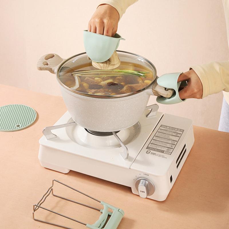 Spona na misku Klip proti opaření Kuchyňské doplňky Gadget Talíř na dušení zeleniny Držák na hrnec Protiskluzový Zvedač talířů