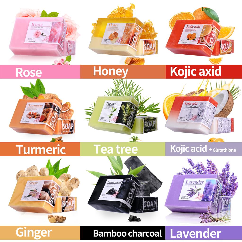 Sapone Essenziale di Lavanda Biologico Naturale Sapone Artigianale per la Pulizia Rinfrescante Controllo del Grasso Sapone da Bagno