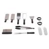 12Pcs Stainless Steel Grilling Kit Food Grade Material Heat Resistant BBQ Grill Tool Set with for