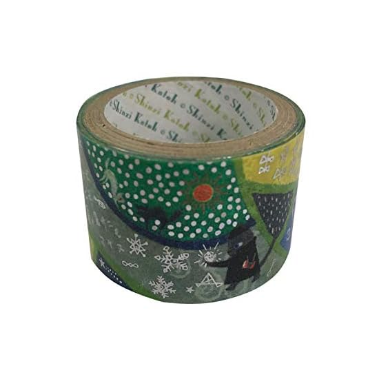 Seal-do Made in Japan Foil-Stamped Kenji Miyazawa "Ame ni mo Makezu" Kirapika Masking Tape, 27mm wid