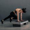 Non-slip Yoga Pedal Stepper Gym Workout Exercise Fitness Aerobic Step Equipment Load 110cm 4 Risers Fitness Aerobic Step New