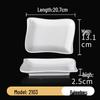 Xiangyuan White Melamine Rice Noodle Plate - Porcelain-Like Creative Hot Pot and Restaurant Tableware.