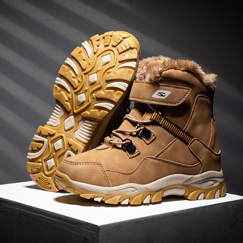 High Quality Boys Winter Snow Boots New Platform Warm Cotton Shoes Anti Slip Rubber Sneakers Boots For Big Kids Size 28 40