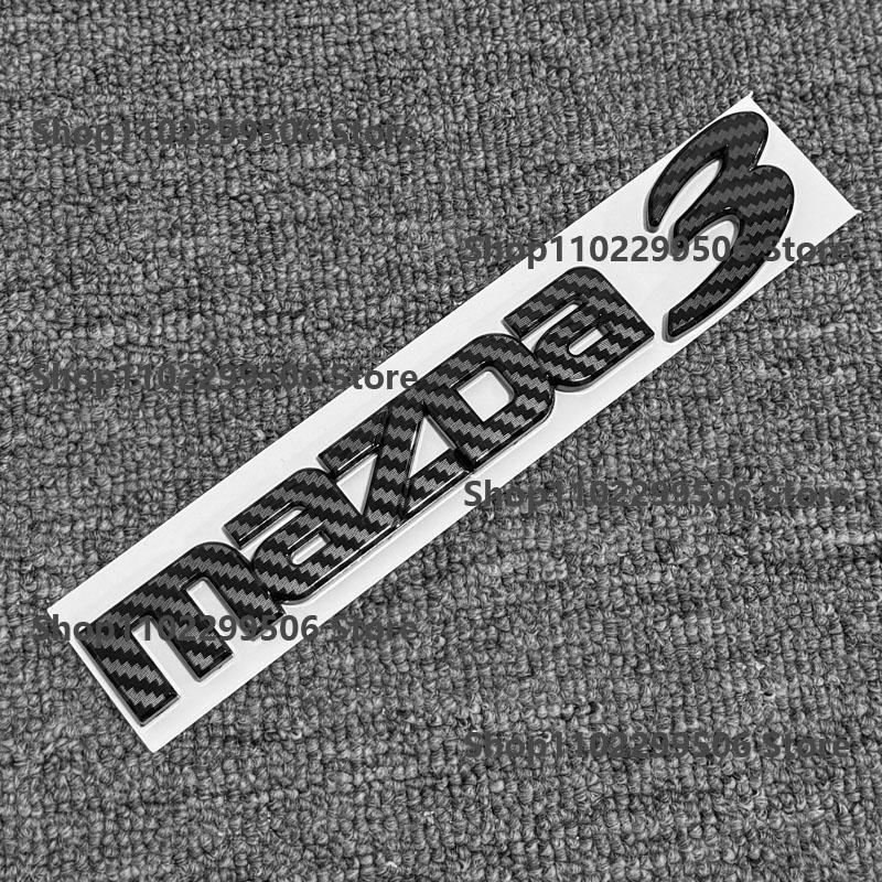 ABS Silver Black carbon Car Emblem Logo Badge Sticker Decal For Mazda 6 Mazda 3 Mazda 2 Mazda 5 Mazda 8 accessories styling NNG44