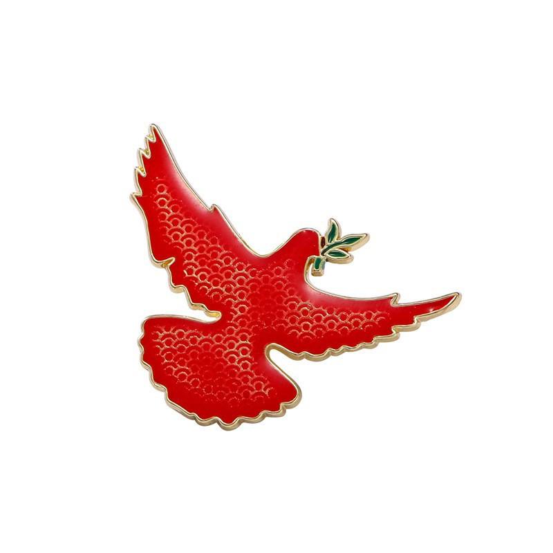 Chinese Badge, National Day Brooch for Fame Service Clothing Accessories