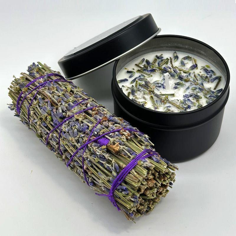 Handmade Sage, Palo Santo, and Cedar Soy Wax Candle for Indoor Air Purification