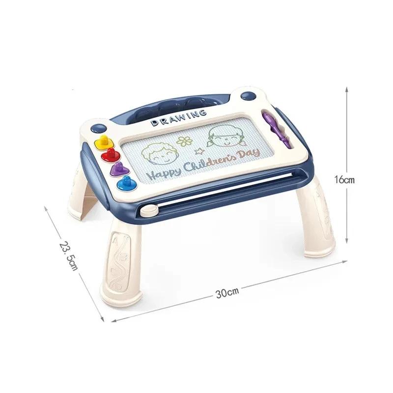 Magnetisches Zeichenbrett für Kinder, Baby-Farb-Graffiti-Brett, Zeichenspielzeug, interaktives frühpädagogisches Lernspielzeug für die Familie