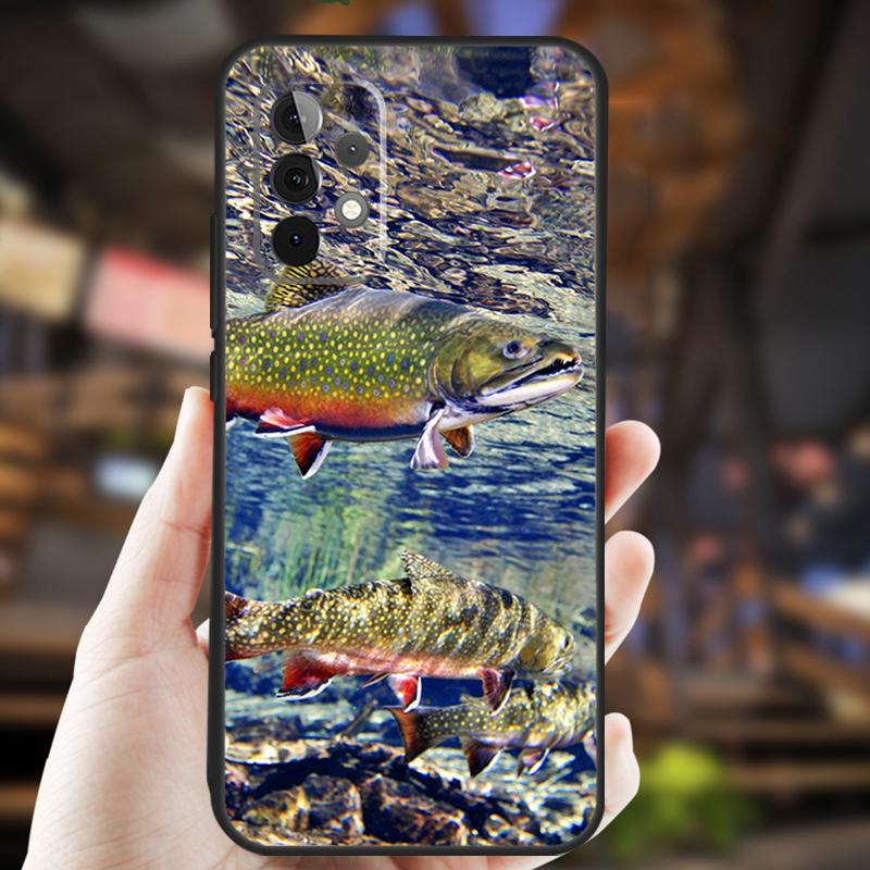 Trout Fish Fishing Case For Samsung Galaxy A26 A54 A14 A36 A16 A33 A56 A15 A55 A53 A35 A22 A32 A52 A34 A05 A06