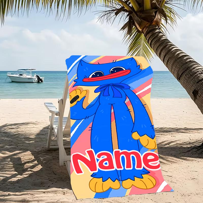 Customizable personalized beach towels Poppy Playtime themed designs.Suitable for the beach, yoga, sports;ideal as beach accessories