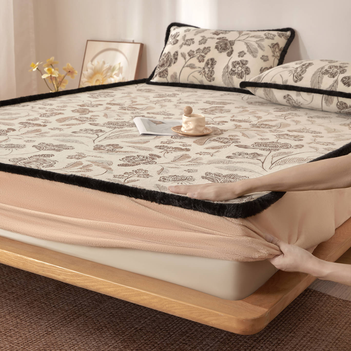 

New Milk Velvet Single Bed Sheet, High Weight, Carved Bed Sheet, Single Piece, Thickened and Velvet, Student Dormitory 90 * 200Cm single bed hat