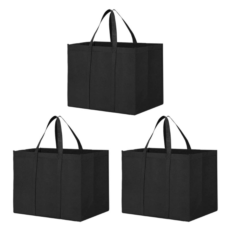 Spacious Large Capacity Nonwoven Toted Bag For Heavy Shopping Trip Foldable Storage Solution